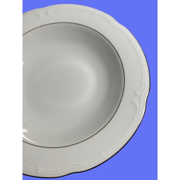 Set Of 4 Southington By Baum Fine China Soup Bowls Golden Rhapsody Pattern 8.5" - Picture 2 of 9